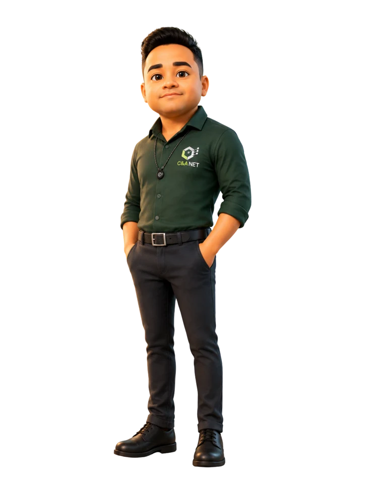Carlos André, proprietário da C&A NET, na imagem oficial em estilo de animação 3D